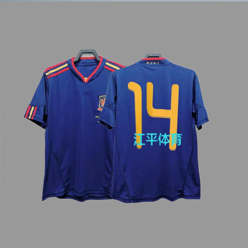 Vintage Jersey Football Jersey Classic Retro Version Spain Libya Harvey Iniesta Torres Jersey - Image 1