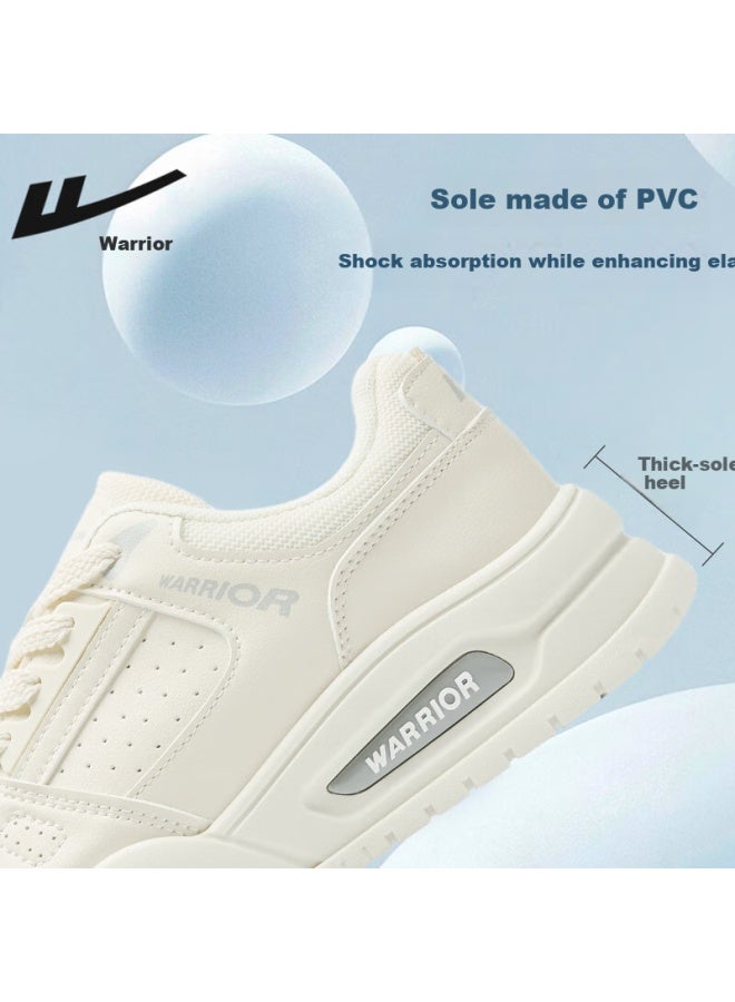 Warrior Men's Shoes Autumn New Trendy Thick Sole Casual Versatile Sneakers For Men Model 2647 Beige Size 42