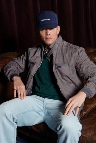 Members Only Men's Classic Iconic Racer, Slim Fit Jacket (Grey, XL) - Image 3