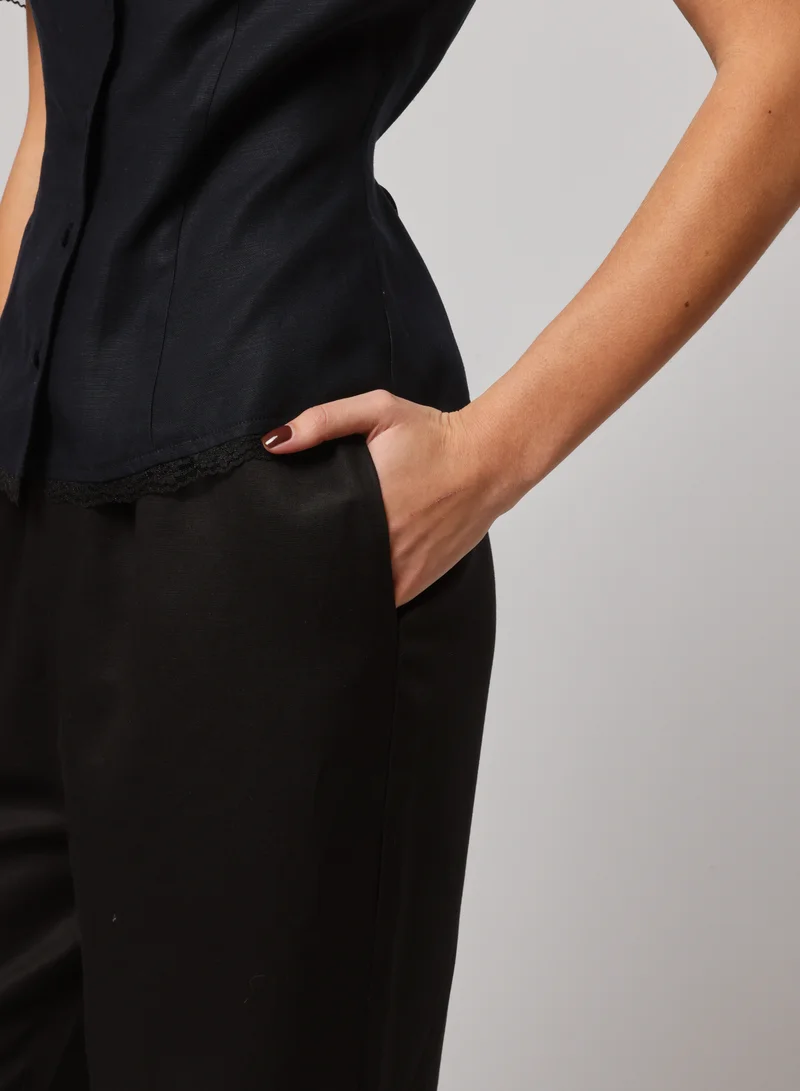 Ashita Fernandes High-Waisted Wide-Leg trousers