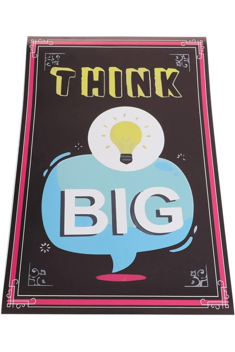 BPA® Think Big Motivational Poster Inspirational Success Wall Art Quote Wall Sticker For School, Home, Office | 11 X 17 Inch - Image 1