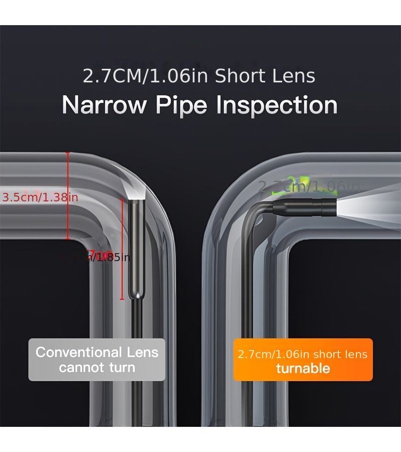 Hard Cable 39.37 Inch Endoscope 1920P HD Borescope For Mobile Phone - Image 3