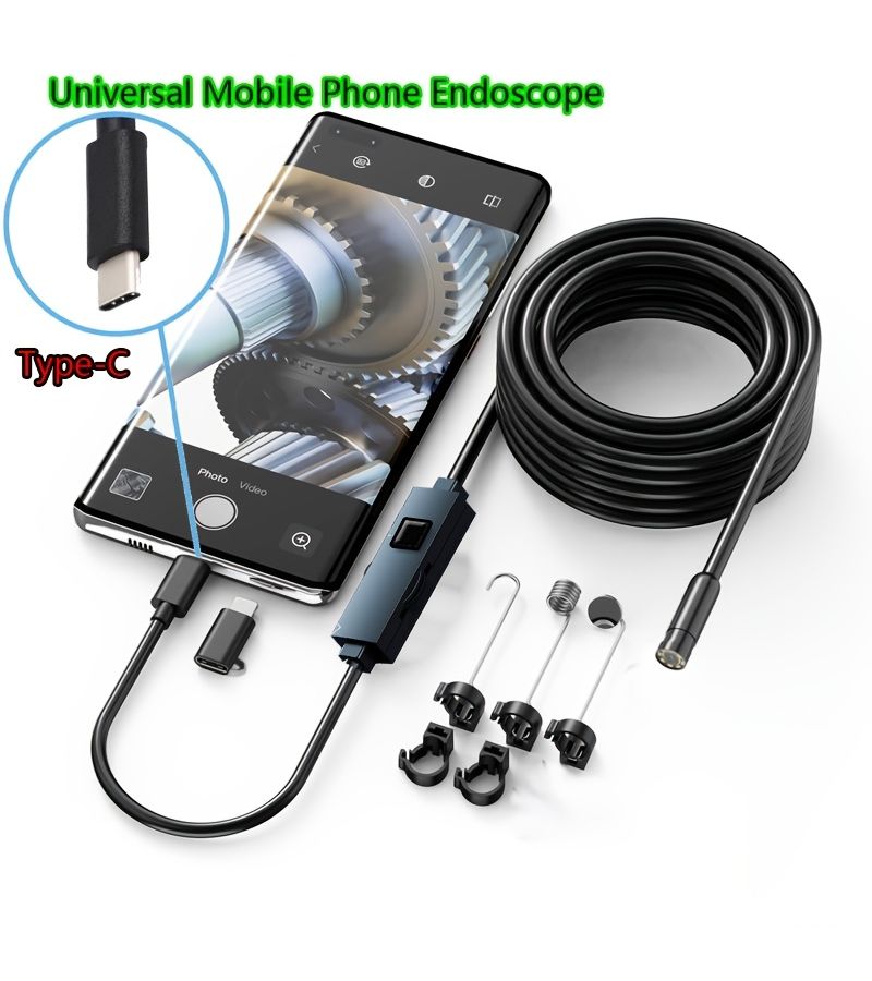 Hard Cable 39.37 Inch Endoscope 1920P HD Borescope For Mobile Phone - Image 1