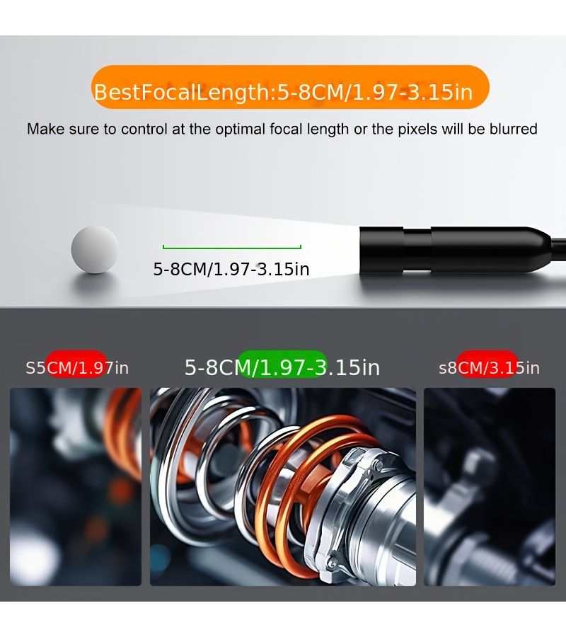 Hard Cable 39.37 Inch Endoscope 1920P HD Borescope For Mobile Phone - Image 5
