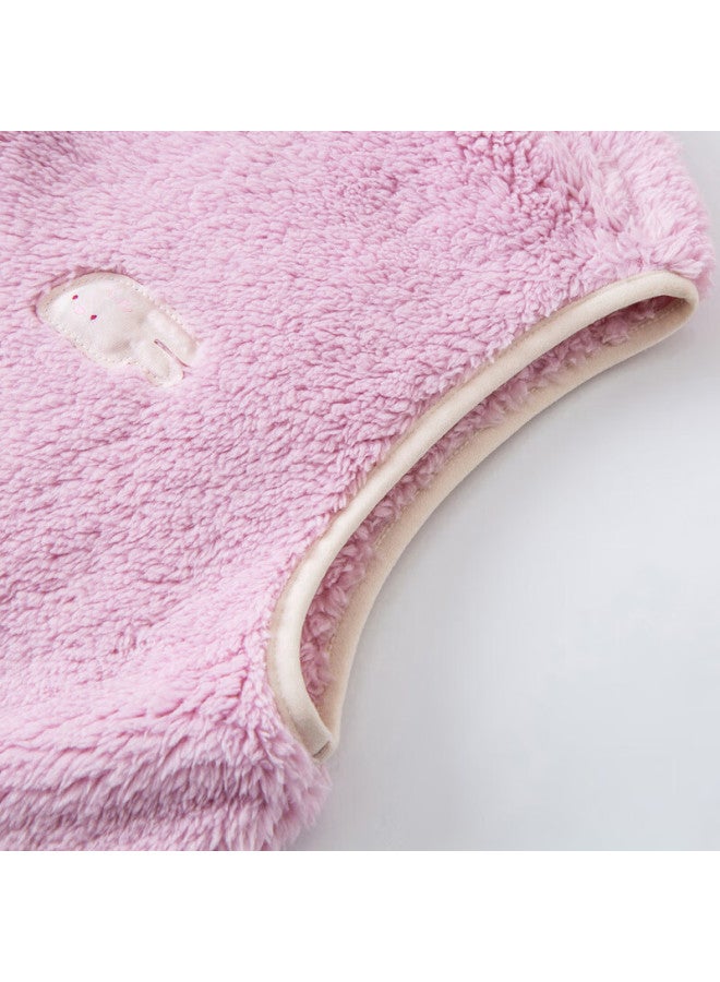 Minibala Warm Core Uni Kids Double-sided Fleece Homewear Thermal Vest Baby Plush Belly Protector Vest - Image 2