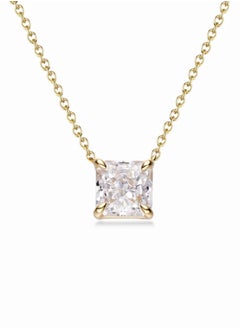 18k Gold Plated Necklace for Women | Tarnich Free | 3 Carat (8 * 8 mm) | 5A Cubic Zirconia Pendant, Hypoallergenic | Trendy Necklaces for Women Gold Jewelry Gift - pzsku/Z57CEA3503AD1EDF35092Z/45/_/1732645649/343ae287-0502-43a3-aa54-81ceb467034e