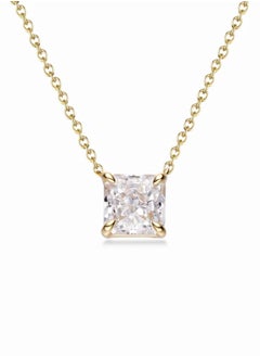LAVEEN JEWELLERY 18k Gold Plated Necklace for Women | Tarnich Free | 3 Carat (8 * 8 mm) | 5A Cubic Zirconia Pendant, Hypoallergenic | Trendy Necklaces for Women Gold Jewelry Gift  - Image 1