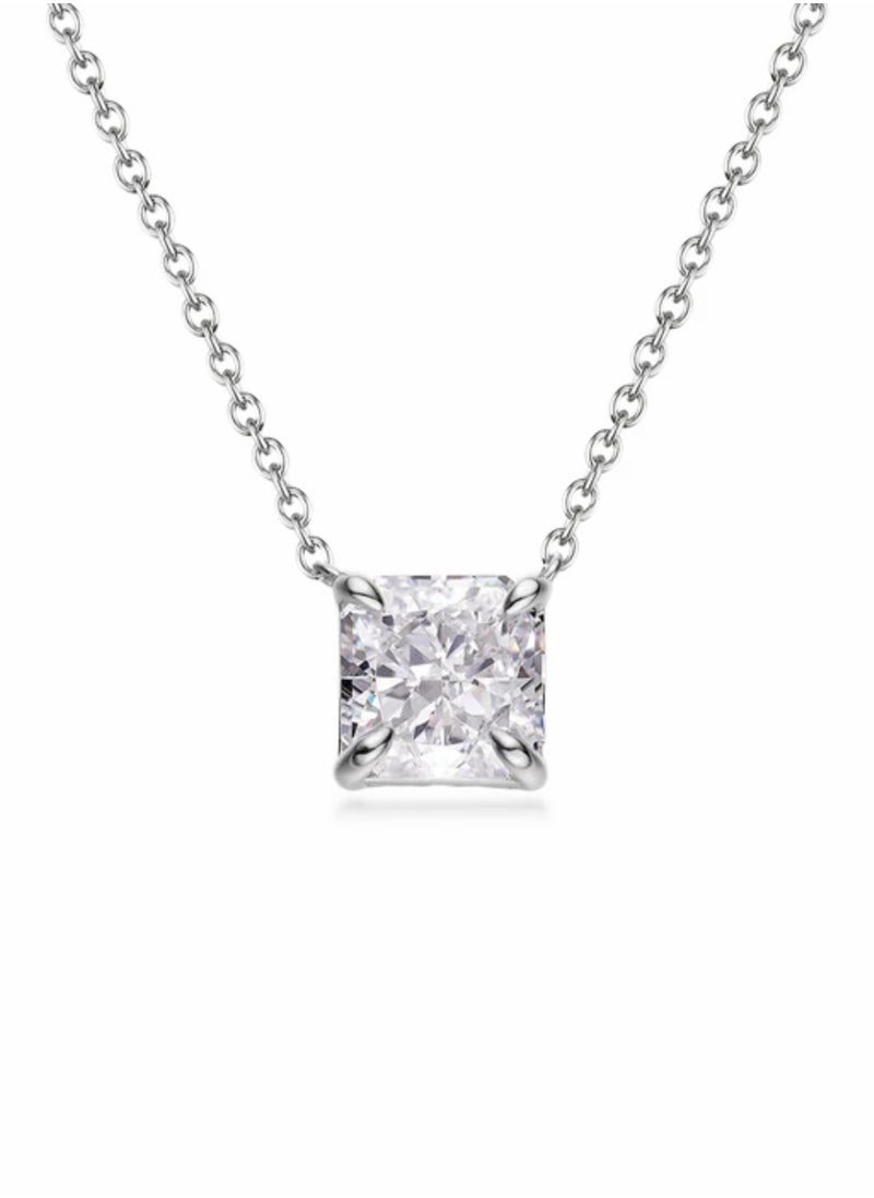 LAVEEN JEWELLERY 18k Gold Plated Necklace for Women | Tarnich Free | 3 Carat (8 * 8 mm) | 5A Cubic Zirconia Pendant, Hypoallergenic | Trendy Necklaces for Women Gold Jewelry Gift  - Image 5