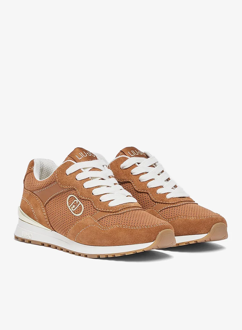 Liu Jo Perforated suede sneakers