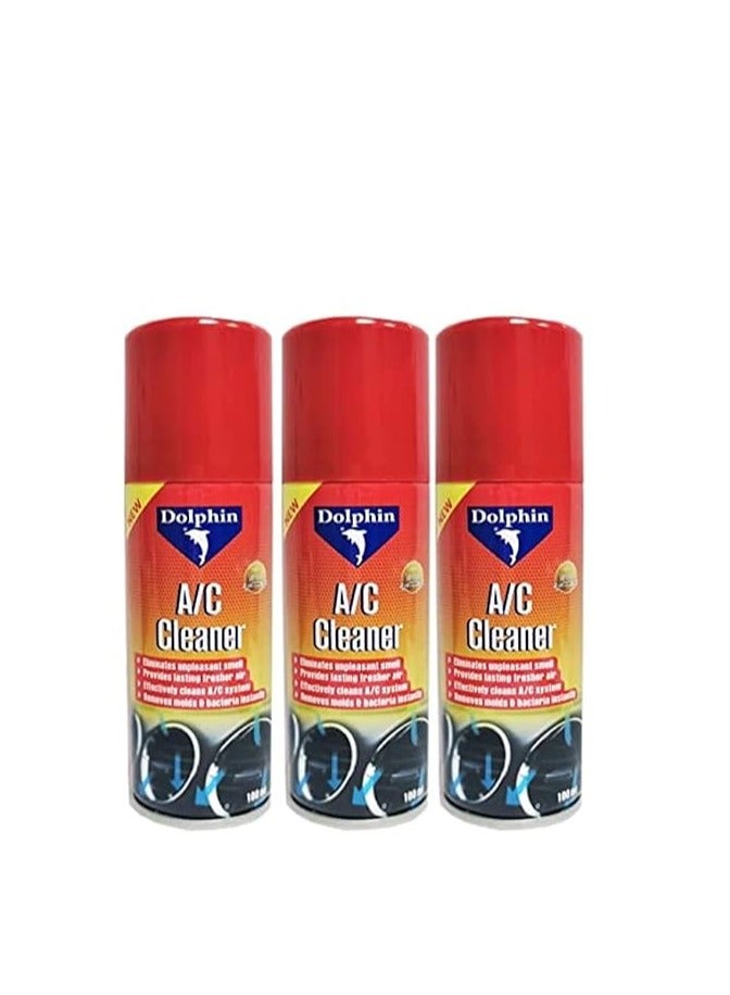 Dolphin Pack Of 3 Car AC Cleaner and Air Freshener Spray - Image 1