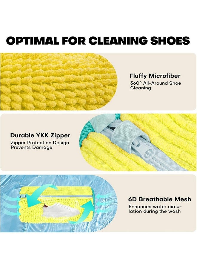 Kresal Kresal Reusable Shoe Washing Machine Bag, 360° Protection Trainer, Washing Machine Bag with Zipper, Heavy-Duty Laundry Shoe Bag, Shoe Cleaning Bag for Sneakers, Trainers, Running Shoes & Delicates - Image 2