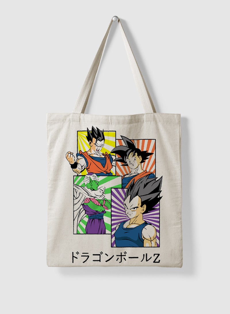 LOWHA Polyester Tote Bag with Shoulder Straps and Dragon Ball Anime Pattern  - Image 4