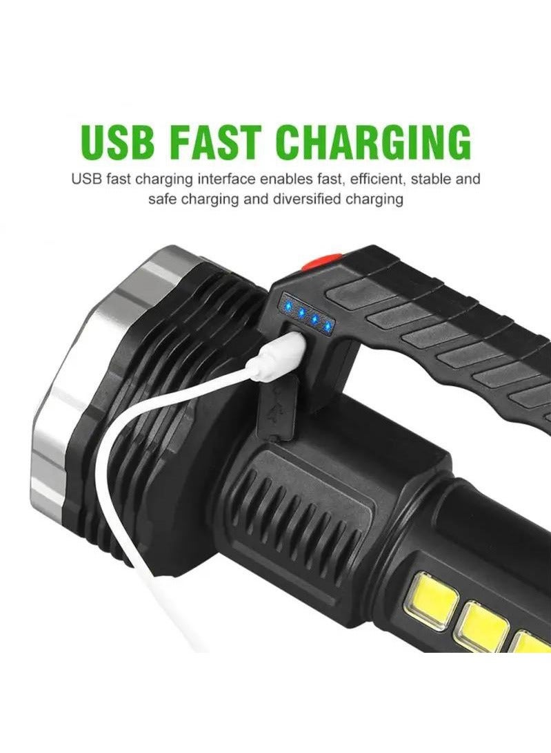 High Lumens Rechargeable LED Flashlights Super Bright Flashlight 5 Modes Waterproof Tactical Flashlights For Emergency Camping - Image 5