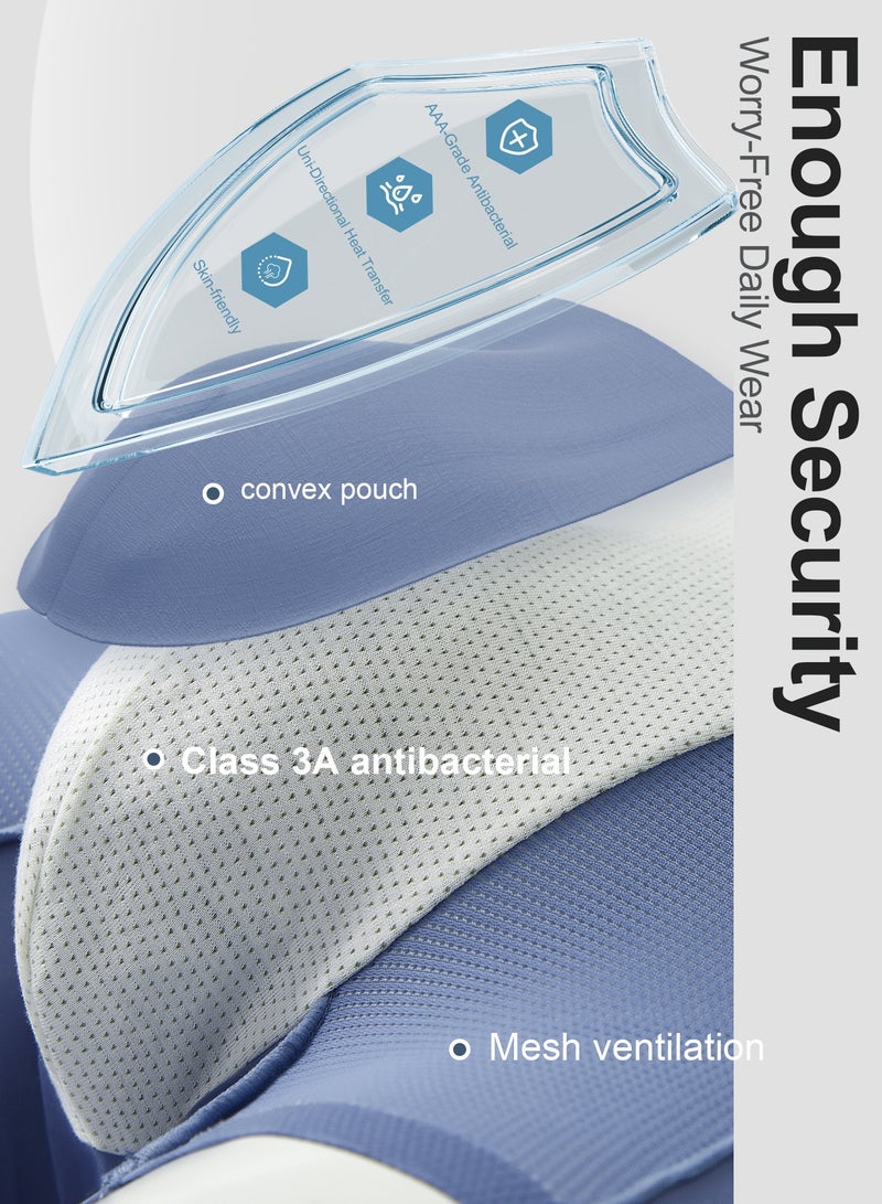 infino بوكسر رجالي من مودال للتنفس - 5 قطع، ملابس داخلية صيفية ناعمة مع شبكة وخصر مرن (المقاس: S) - Image 3