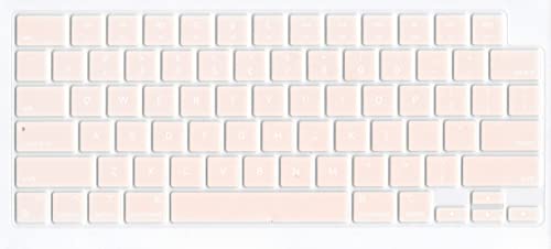Se7enline Compatible with MacBook Keyboard Cover Skin for Mac Neo & Air 13/15 & Pro 14/16 inch (M5 M4 M3 M2 M1 A18 Pro) 2026/2025/2024/2023/2022/2021 Silicone Waterproof Dustproof Durable,Rose Pink - Image 1