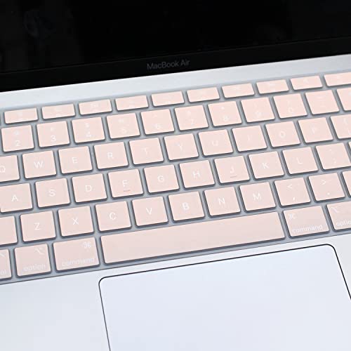 Se7enline Compatible with MacBook Keyboard Cover Skin for Mac Neo & Air 13/15 & Pro 14/16 inch (M5 M4 M3 M2 M1 A18 Pro) 2026/2025/2024/2023/2022/2021 Silicone Waterproof Dustproof Durable,Rose Pink - Image 5