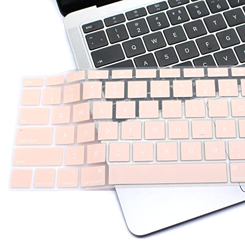 Se7enline Compatible with MacBook Keyboard Cover Skin for Mac Neo & Air 13/15 & Pro 14/16 inch (M5 M4 M3 M2 M1 A18 Pro) 2026/2025/2024/2023/2022/2021 Silicone Waterproof Dustproof Durable,Rose Pink - Image 4