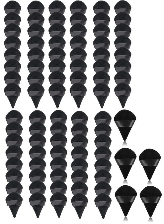 SUNISA 93 Pieces Triangle Cosmetic Loose Powder Puffs Washable Reusable Soft Plush Foundation Sponge for Face Body Wet Dry Makeup Tool- Multicolor Pack of 93 - Image 1