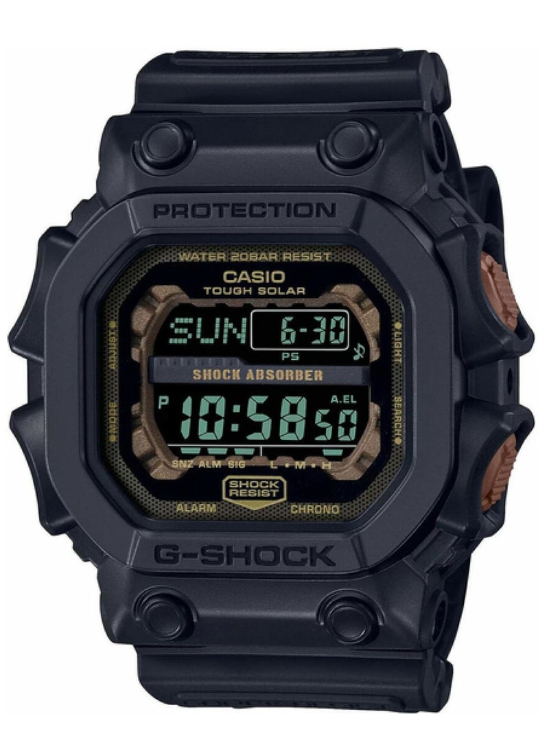 CASIO ساعة يد رقمية من الراتنج باللون الأسود للرجال GX-56RC-1DR - Image 1
