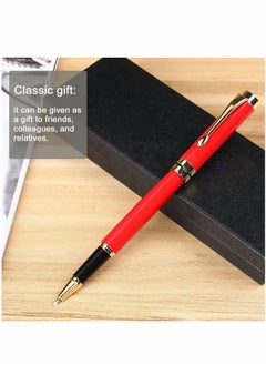 Y&D Expert Ballpoint Pen Black with Chrome Trim Luxury, Line 0.5mm Tip Come 2 Pieces Ink Refill, Nice BallPens Classy Gift Box for Student, Executive, Office (Red)  - Image 5