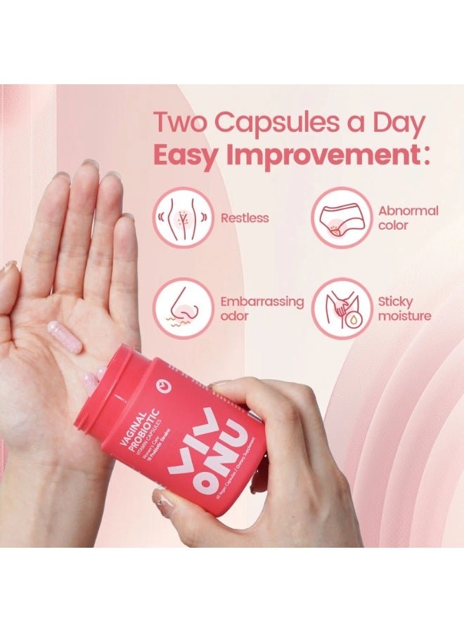 VIVONU Women’s Probiotic – 60 Billion CFUs with 18 Strains & Cranberry Extract – Supports Digestive, Immune & Vaginal Health – 60 Vegan Capsules - Image 4