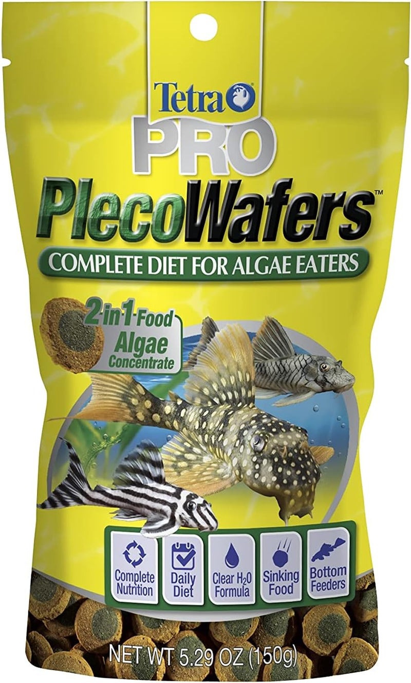 Tetra PRO PlecoWafers 529 Ounces Nutritionally Balanced Vegetarian Fish Food for Bottom Feeders Concentrated Algae Center - Image 1