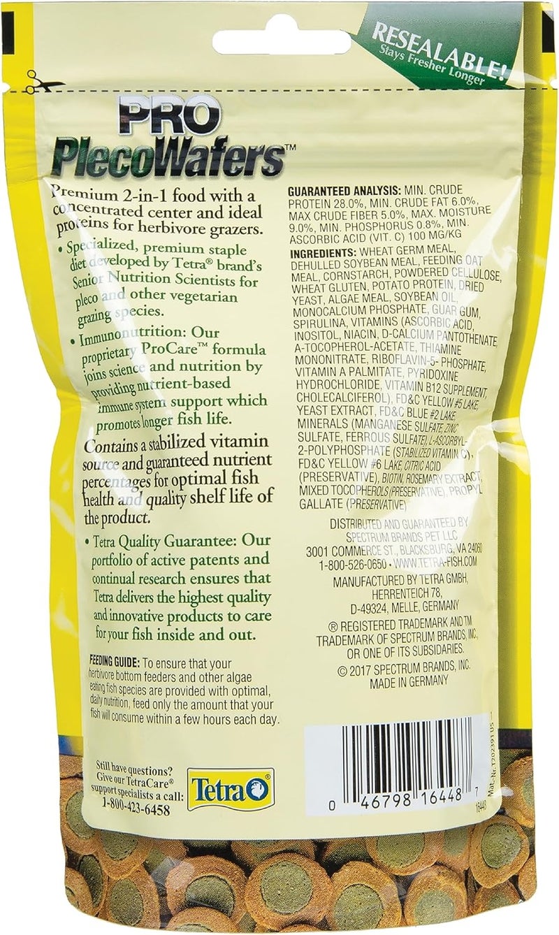 Tetra PRO PlecoWafers 529 Ounces Nutritionally Balanced Vegetarian Fish Food for Bottom Feeders Concentrated Algae Center - Image 3