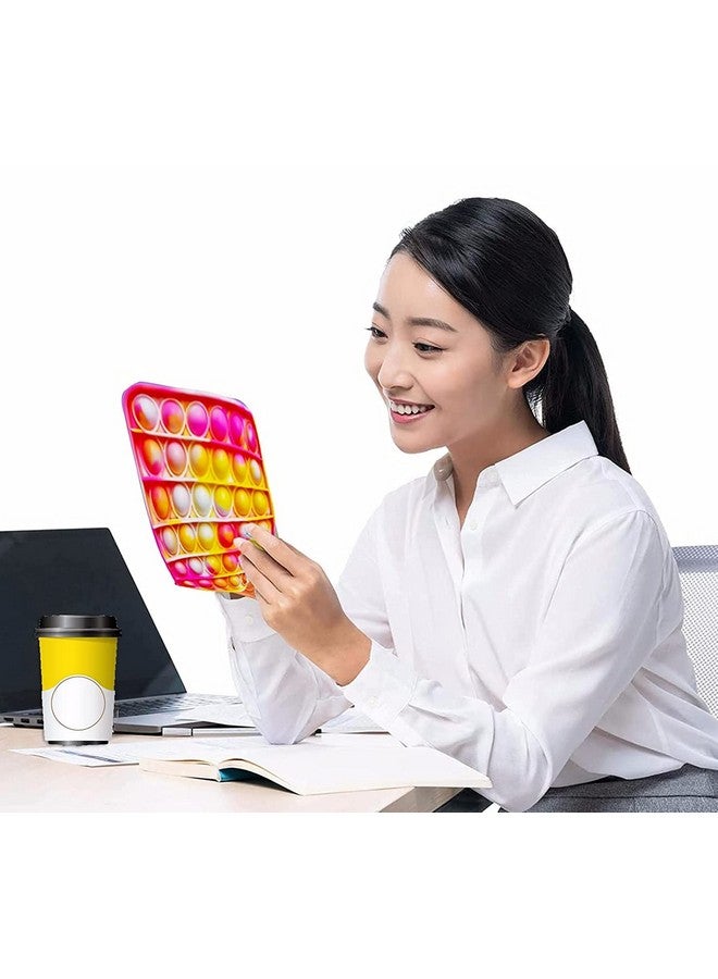 فنبلاست مجموعة FunBlast Pop it (عبوة من لعبتين Popit)، ألعاب أطفال، ألعاب فيدجيت، لعبة Pop it، لعبة Push Pop Bubble Fidget الحسية، لعبة تخفيف التوتر Fidget الحسية، هدايا مبتكرة للبنات والأولاد والأطفال (19) - Image 2