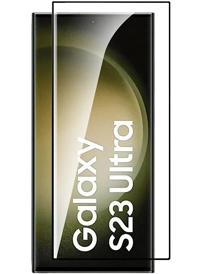 erorex Screen Protector For Samsung Galaxy S23 Ultra Tempered Glass Protector Full Glue Edge To Edge 9H Hardness Anti Fingerprint 3D Curved Scratch Resistance Glass For Samsung Galaxy S23 Ultra - Image 1