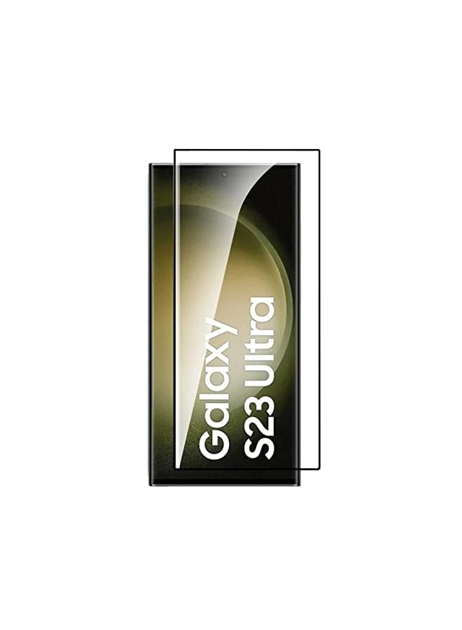 erorex Screen Protector For Samsung Galaxy S23 Ultra Tempered Glass Protector Full Glue Edge To Edge 9H Hardness Anti Fingerprint 3D Curved Scratch Resistance Glass For Samsung Galaxy S23 Ultra - Image 2