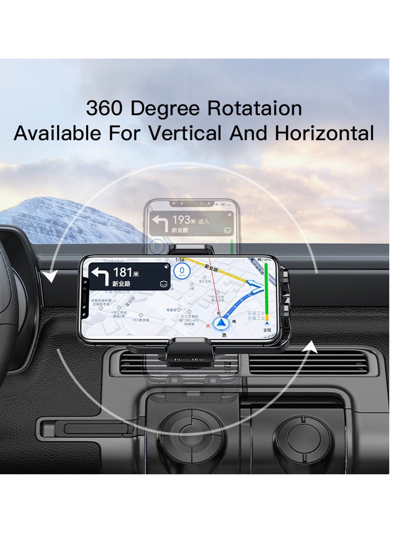 Yesido C136 Angle Rotation Cellphone Air Outlet Clip Mount Bracket Car Phone Holder For Air Vent Black - Image 3