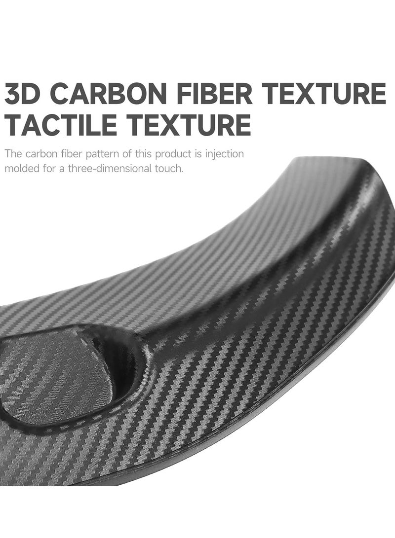Excefore Car Rear Bumper Guard for Tesla Model Y, ABS Trunk Bumper Protector Guard, Car Rear Trunk Edge Protector (3D Carbon Fiber Pattern) - Image 4