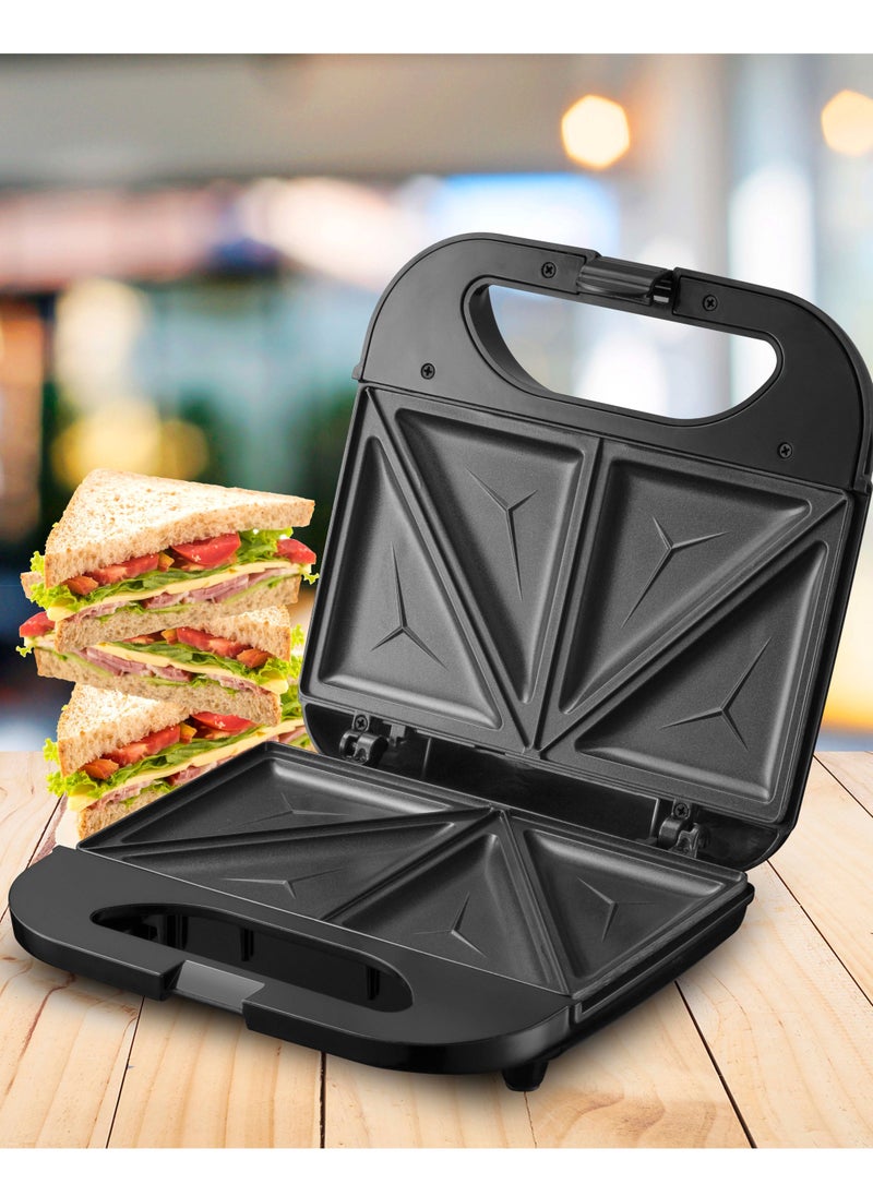 NAMSON - Namson Sandwich Maker - Non Stick Coating, Cool Touch Handle, Automatic Temperature Control - 750W Power - Perfect for Grilled Sandwiches and More! - Image 1