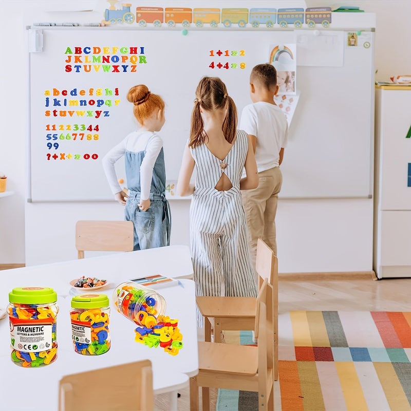 A Set Of 78 Magnetic Letters Numbers Uppercase Lowercase Educational Alphabet Digits Preschoolers Learn Spelling Counting Math Symbols - Image 3
