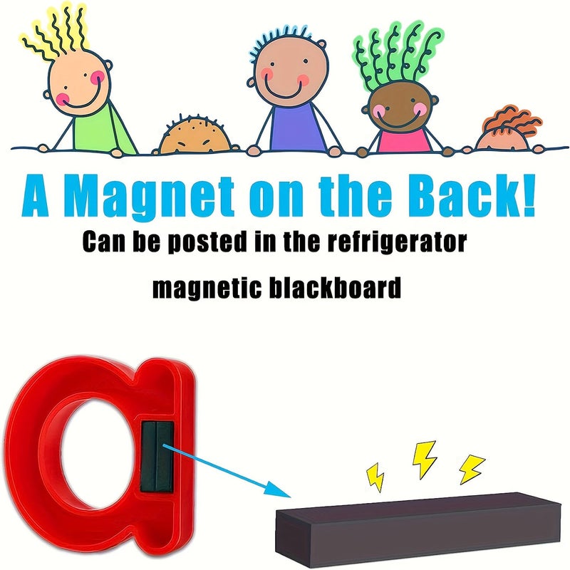 A Set Of 78 Magnetic Letters Numbers Uppercase Lowercase Educational Alphabet Digits Preschoolers Learn Spelling Counting Math Symbols - Image 5