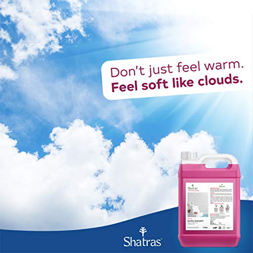 Shatras Liquid Detergent, suitable for all type of washing machine, Nature based, no harmful chemicals, baby safe, Cloth freshener with fabric conditioner Pink detergent(5L) - Image 5