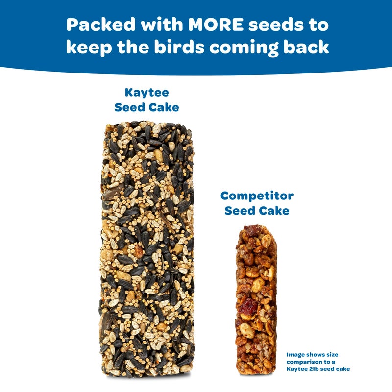 Kaytee Wild Bird Gourmet Seed Cake For Cardinals, Chickadees, Juncos, Titmice, Woodpeckers and More, 2 Pounds - Image 5