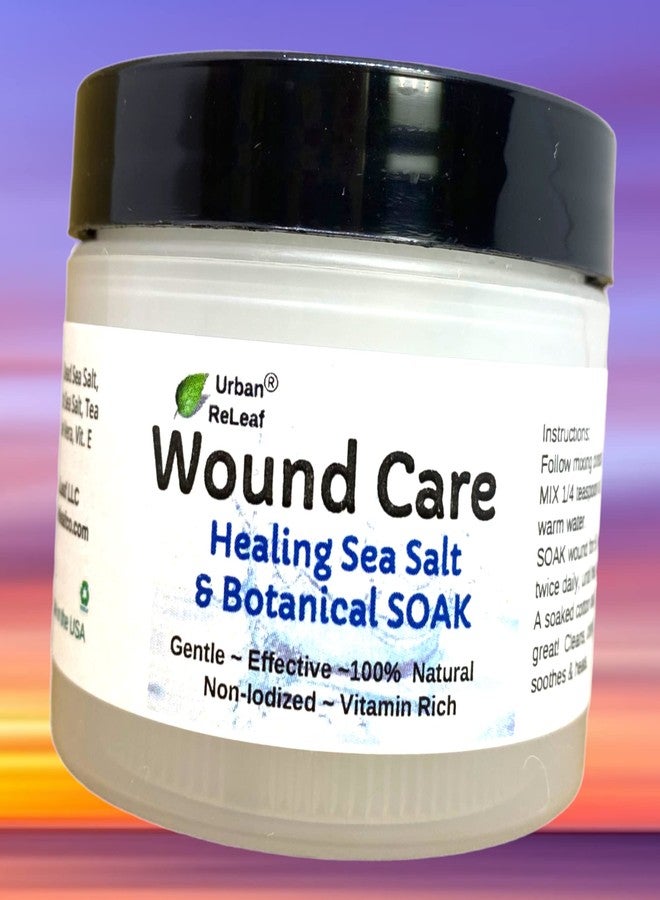 Urban ReLeaf Wound Care ! Soothing Sea Salt & Botanical SOAK ! Clean and Calm Wounds. Gentle, Effective, Non-iodized, 100% Natural. Vitamin Rich - Image 4