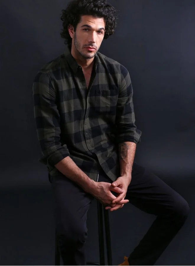THE BEAR HOUSE Men's Shirt for Casual and Formal Wear | Classic Button-Down Style for Office, Daily Use, Travel, Events & All-Season Outfits | Versatile & Stylish Wardrobe Essential for Every Occasion