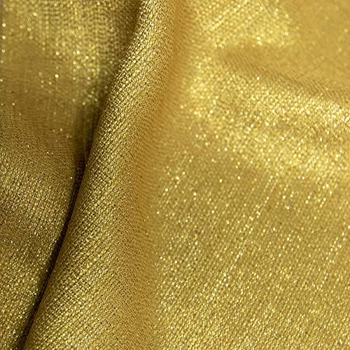DANCURTON Gold Curtains 63 Inch Length for Teen Boys Room Decor 2 Panels Grommet Window Drapes Semi Privacy Metallic Sparkle Shiny Glitter Gourmet Brown Golden Sheer Curtain for Bedroom Decoration Shimmer Glam - Image 3