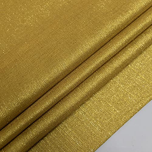 DANCURTON Gold Curtains 63 Inch Length for Teen Boys Room Decor 2 Panels Grommet Window Drapes Semi Privacy Metallic Sparkle Shiny Glitter Gourmet Brown Golden Sheer Curtain for Bedroom Decoration Shimmer Glam - Image 4