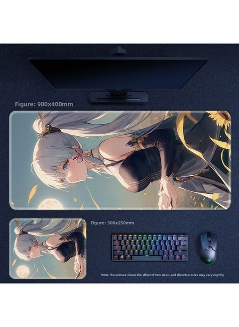 Shen Li Ling Hua Mouse Pad Keyboard Pad Student Office Game-Color:700x300x3mm-Pattern:Ayanhua 114 In God