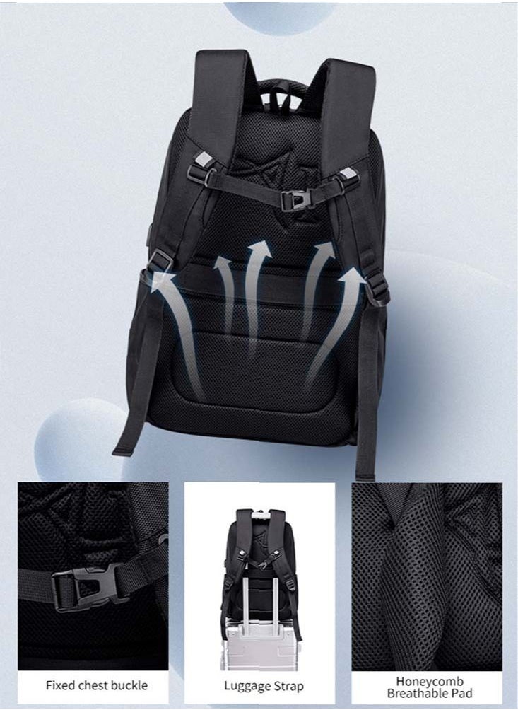 Classic Travel Laptop Backpack, School Bag with USB Charging Port and Laptop Compartment for Men and Women,Grey - pzsku/Z57CF6D6050A3E06572A3Z/45/_/1688420336/ad6276e9-7794-497a-ae0b-d5045b1ae11e