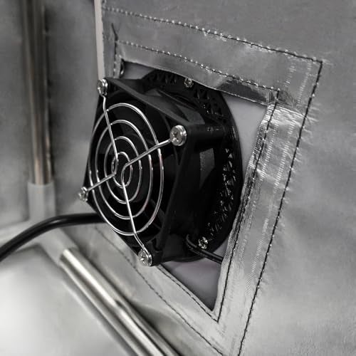 POLISI3D Resin 3D Printer Enclosure with Ventilation Filter, 12V Fan 5000RPM with Speed Control Fume Extraction, Dustproof Tent Constant Temperature Protective Cover for Ender 3 Pro/V2/Ender3 S1/ Neo (Grey) - Image 4