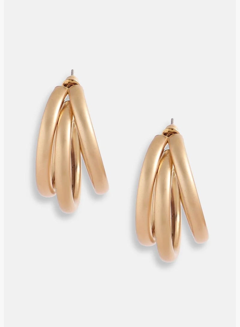 SOHI Gold Plated Designer casual Stud For Women