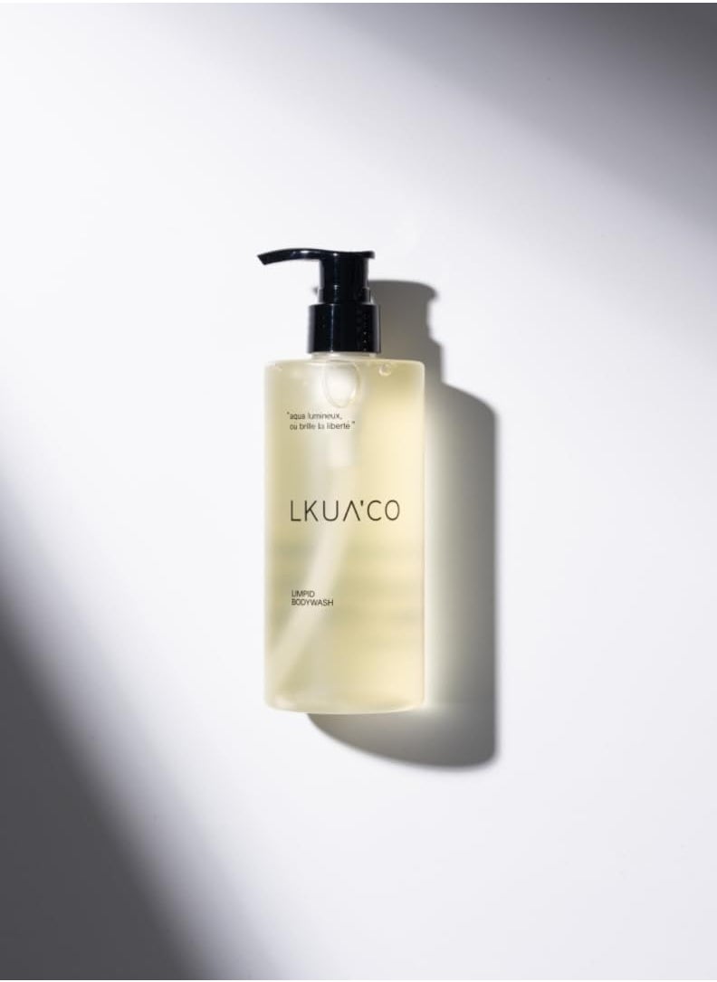 LKUA'CO | Limpid Body Wash, Swim Chlorine Removal, Vegan, Odor Care, Low-Stimulation, pH-Balanced, Luxurious Hydration for Dry Skin, Cleanser with 24hr Renewing MicroMoisture, Made in Korea