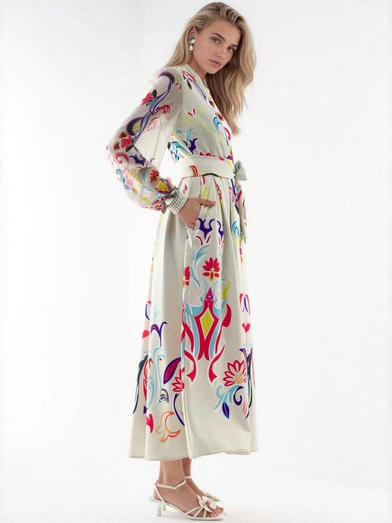 Jennyfer Floral Print Maxi A-Line Dress - Image 3
