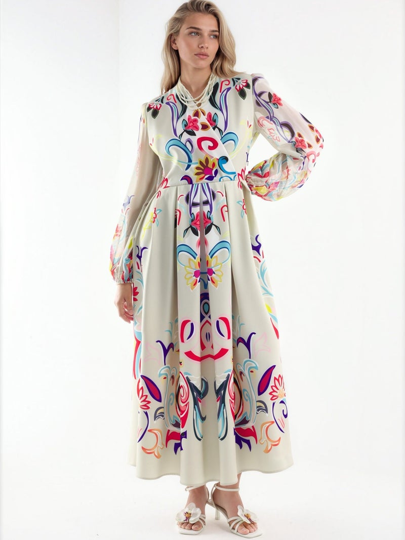 Jennyfer Floral Print Maxi A-Line Dress - Image 5