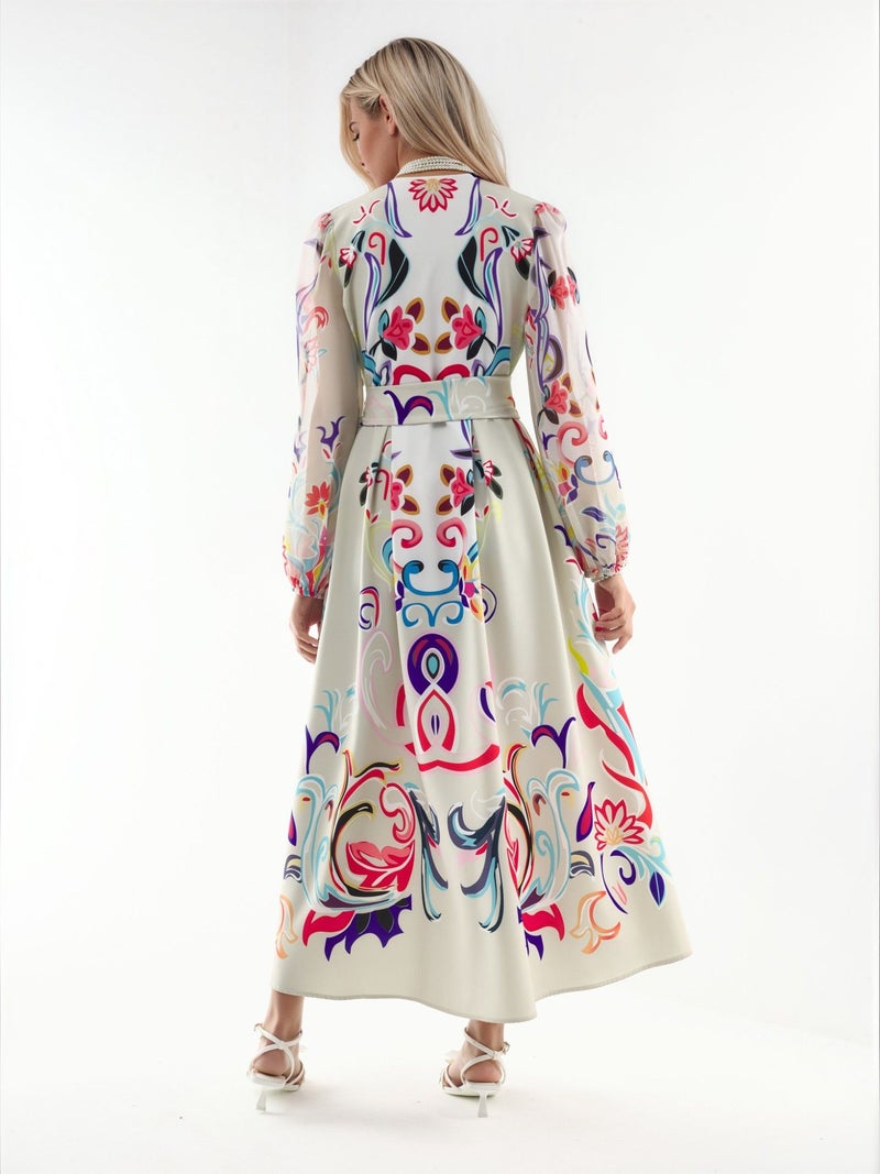 Jennyfer Floral Print Maxi A-Line Dress - Image 2