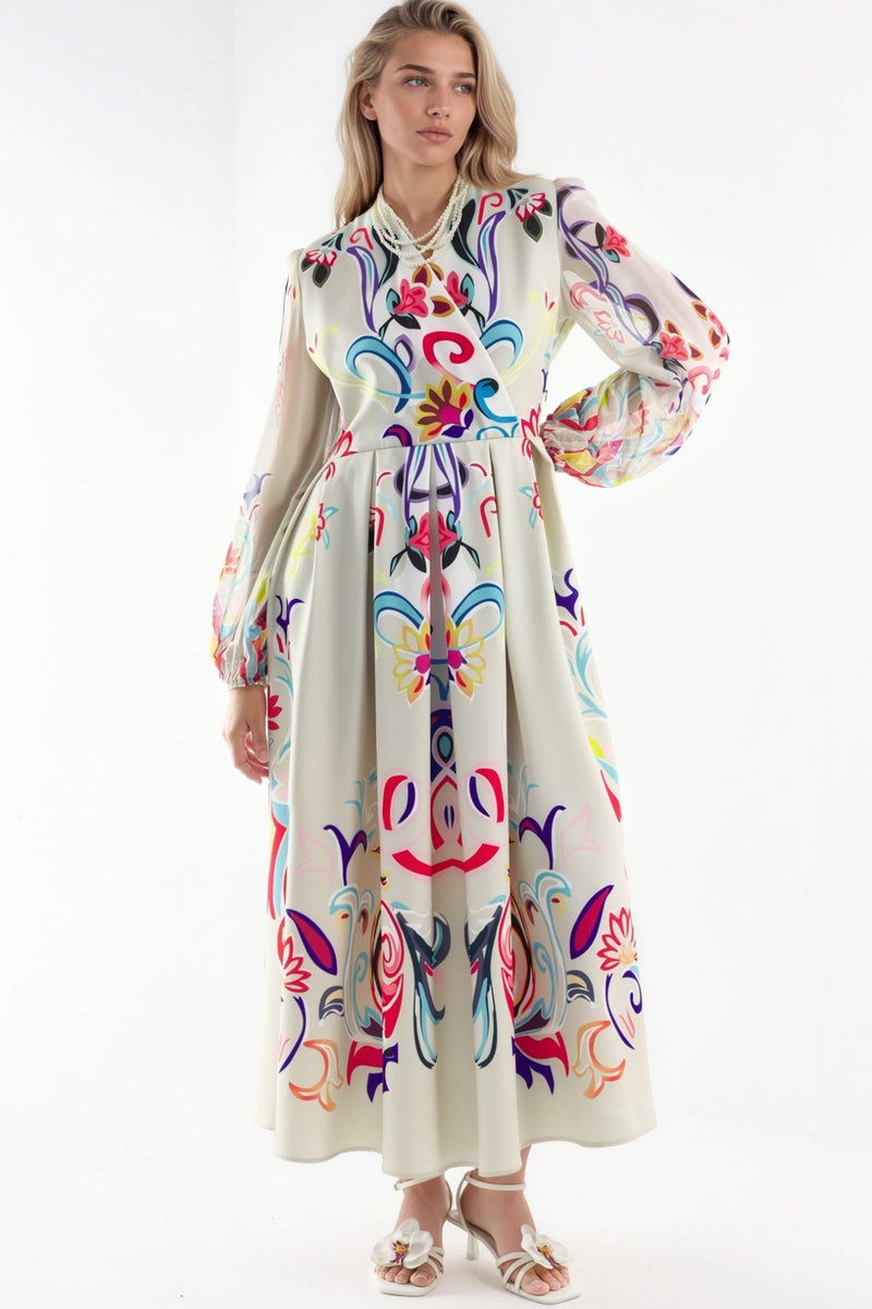 Jennyfer Floral Print Maxi A-Line Dress - Image 5